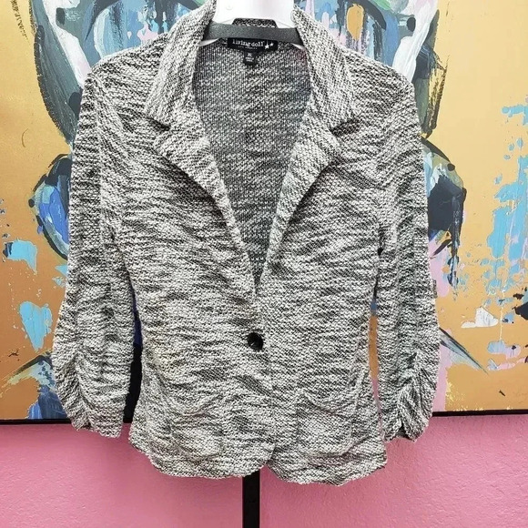 Living Doll LA Heathered Lightweight Jacket/Blazer - Picture 1 of 5